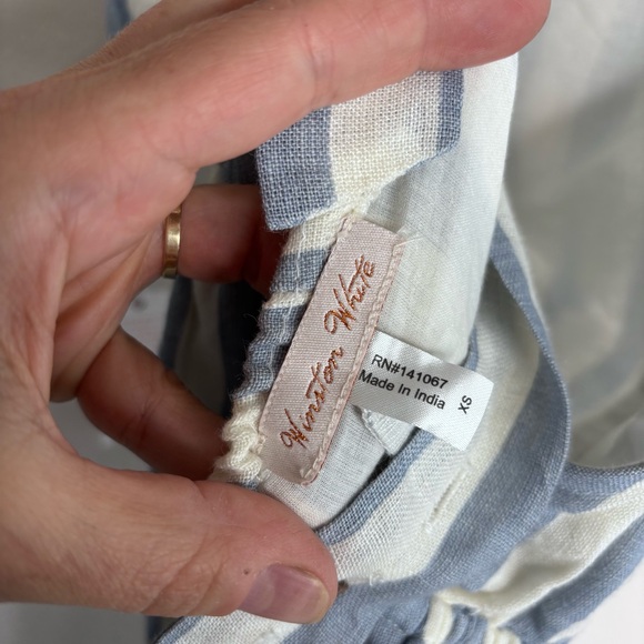 Winston White Blue & White Striped Jumpsuit Size XS NWT - Picture 9 of 11